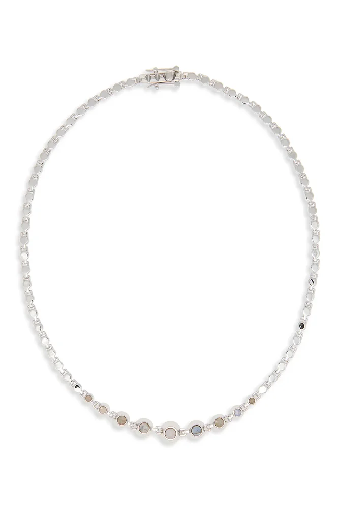 Crescent Labradorite Collar Necklace
