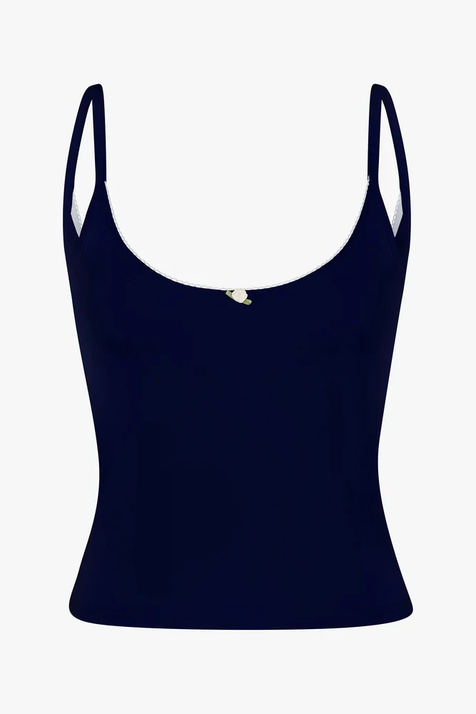 Ratboi SCOOP BACK CAMI IN NAVY