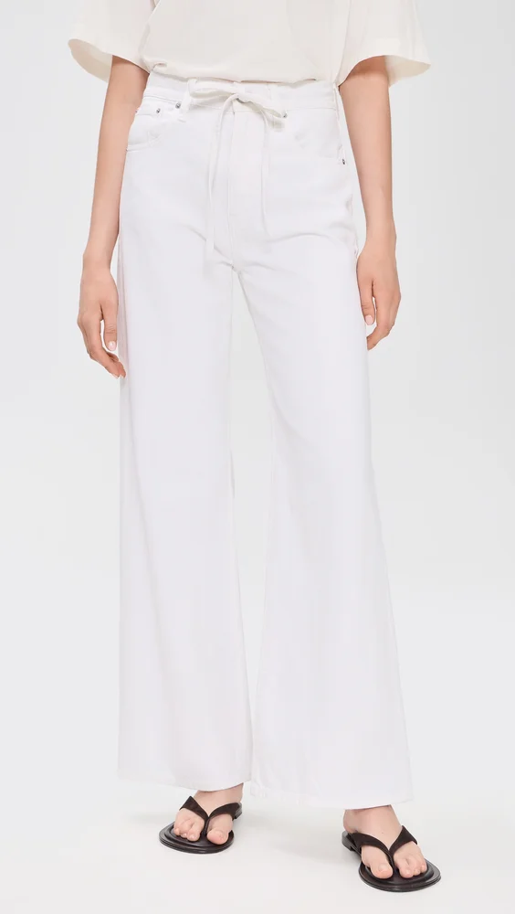 The Ultimate Wide Leg Jeans in Tile White