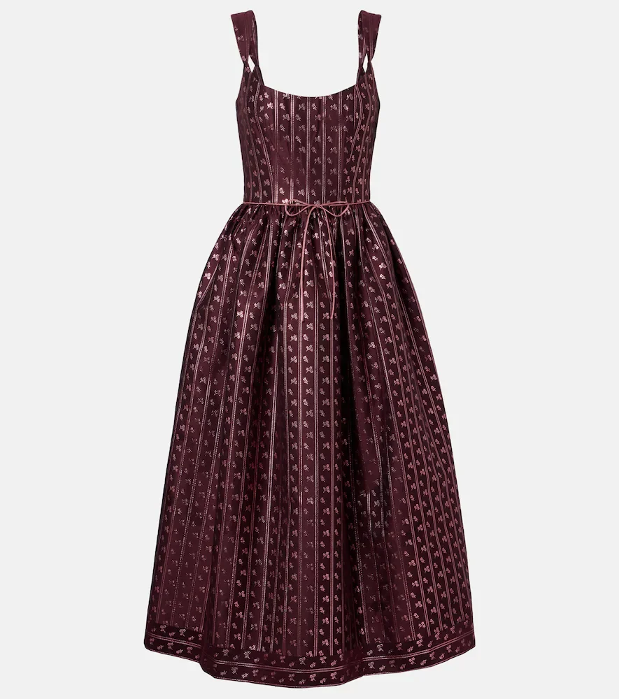 markarian-nyc.com Markarian Apple bow-detail bustier dress