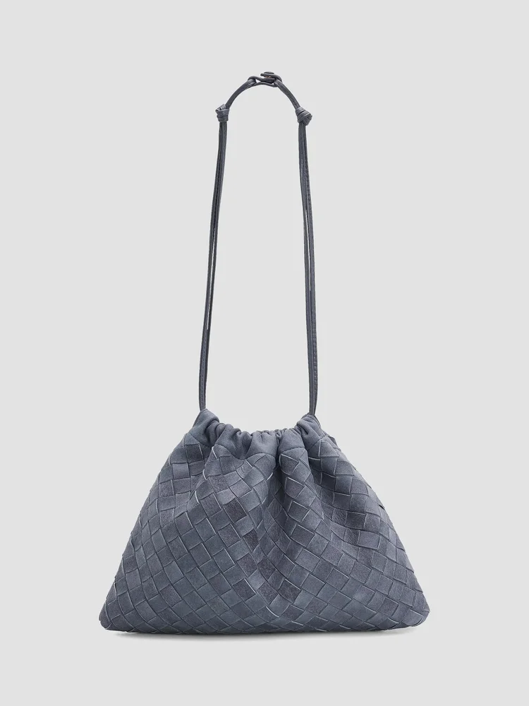 Dustbag Medium Intrecciato Suede Shoulder Bag