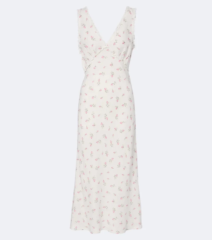 Sandrine floral cotton midi dress