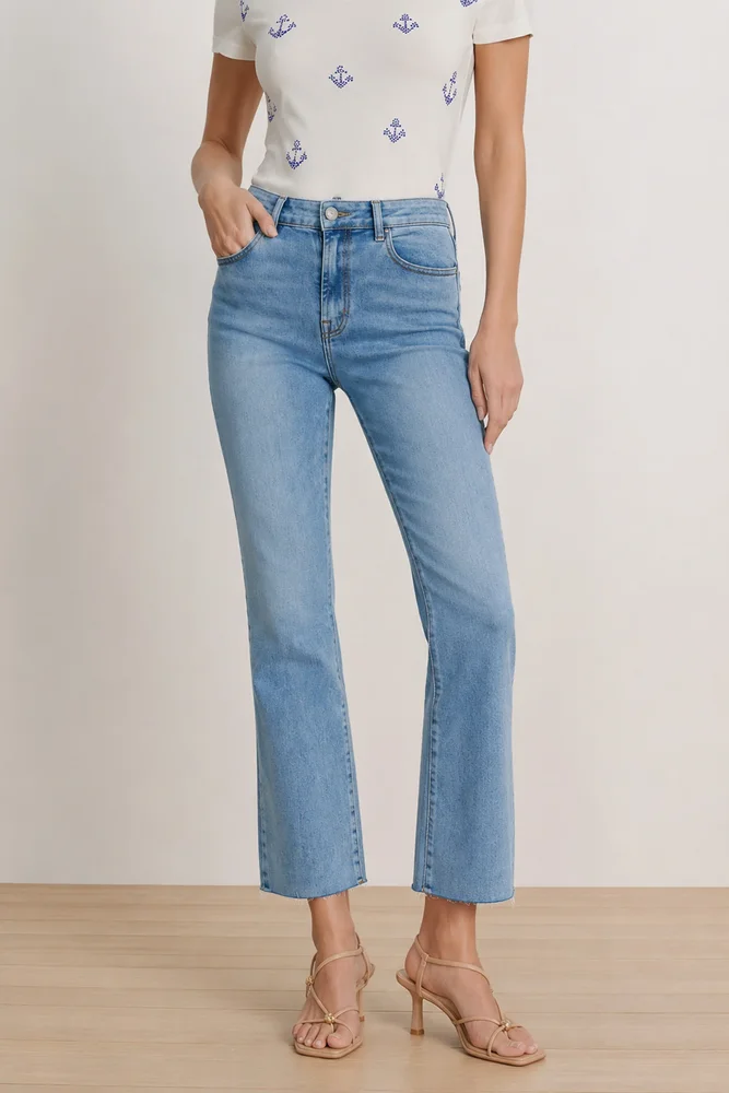 Noli Shop Women's Nicolette Cropped Kick Flare Jeans