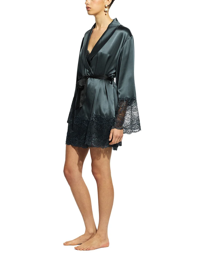 Silk Lace Robe