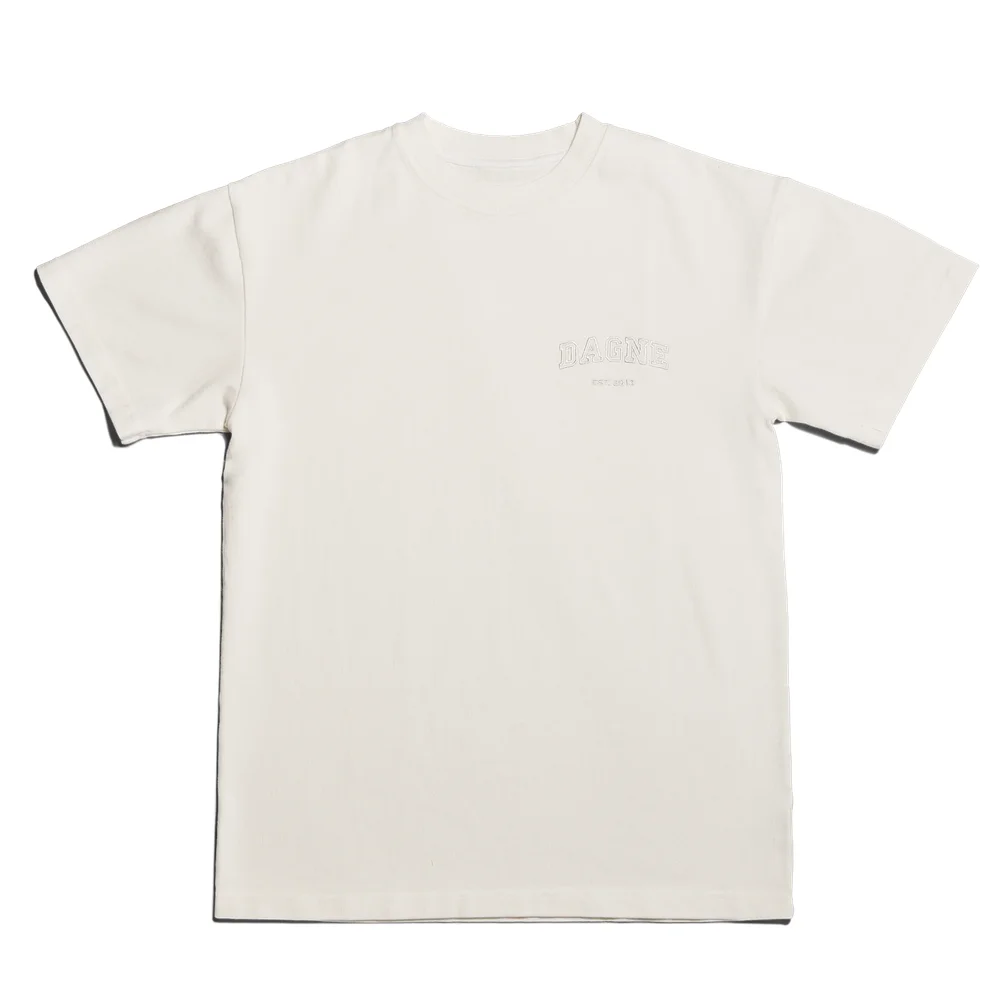 Varsity Logo T-shirt in Moonbeam, 4X