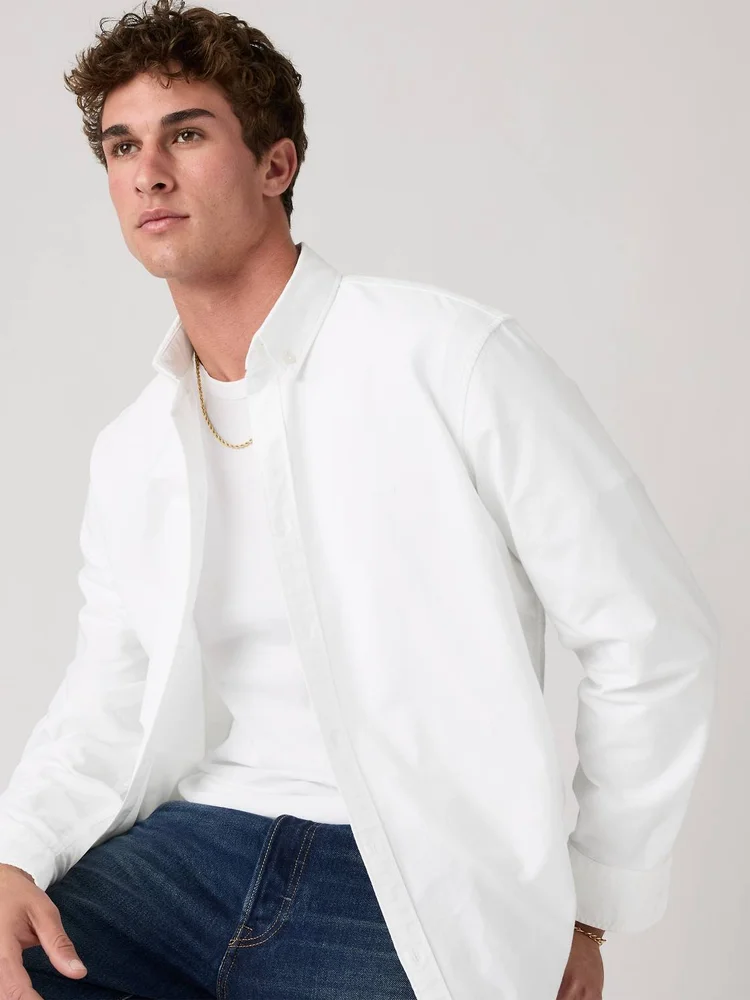 DOUBLE EFFECT SLEEVE STRIPED SHIRT