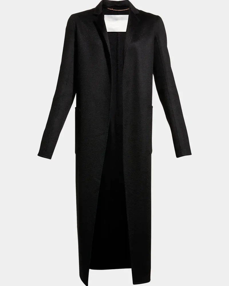 Zibelline Open-Front Cashmere Midi Coat