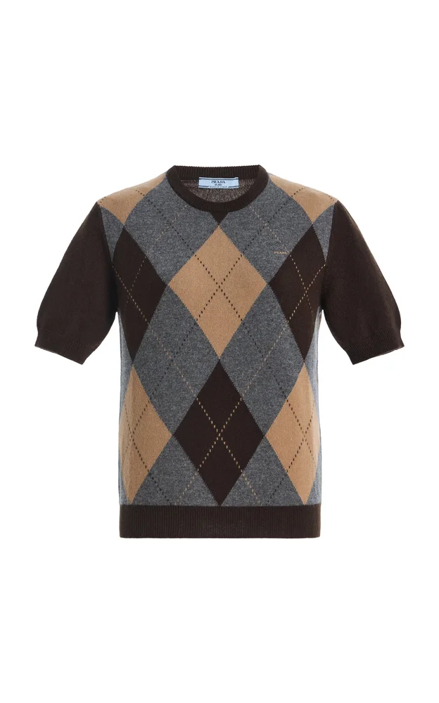 Argyle Cashmere Top
