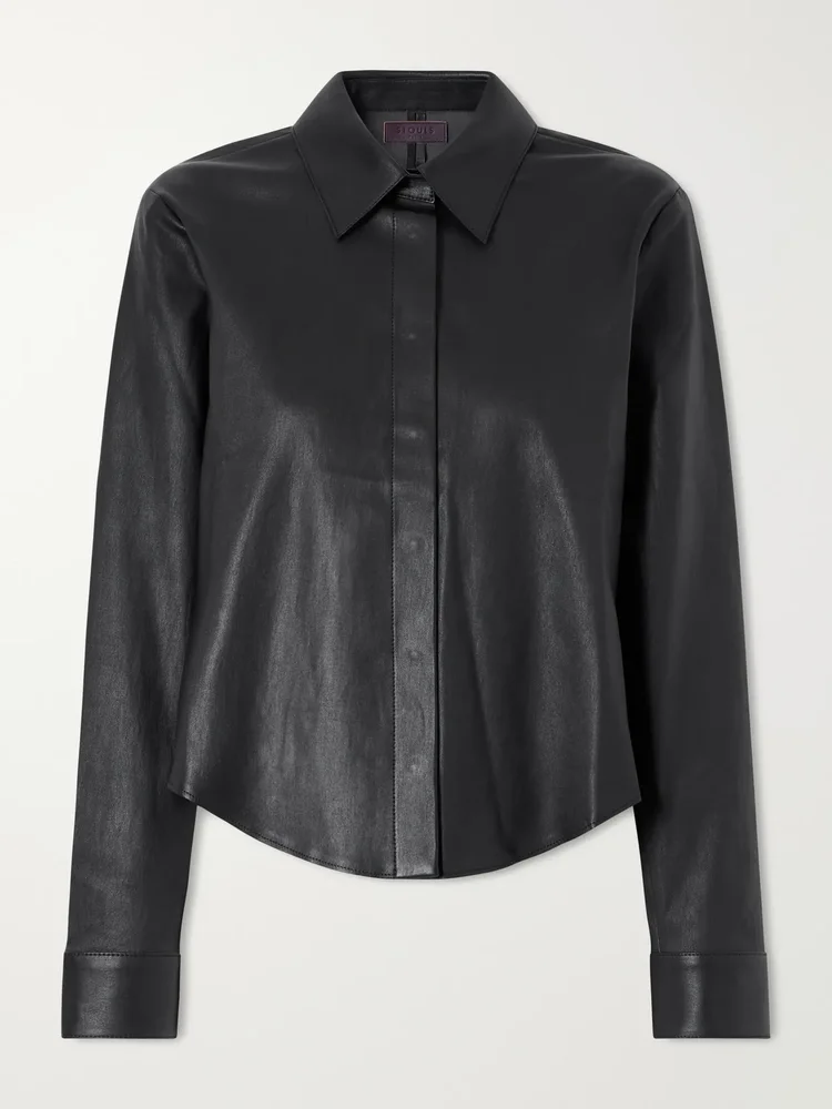 Alba leather shirt