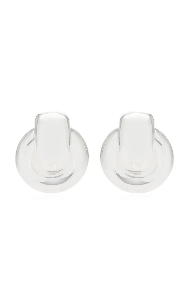 Door Knocker Sterling Silver Vermeil Earrings