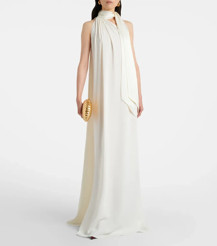 Bridal Astor crêpe cady gown