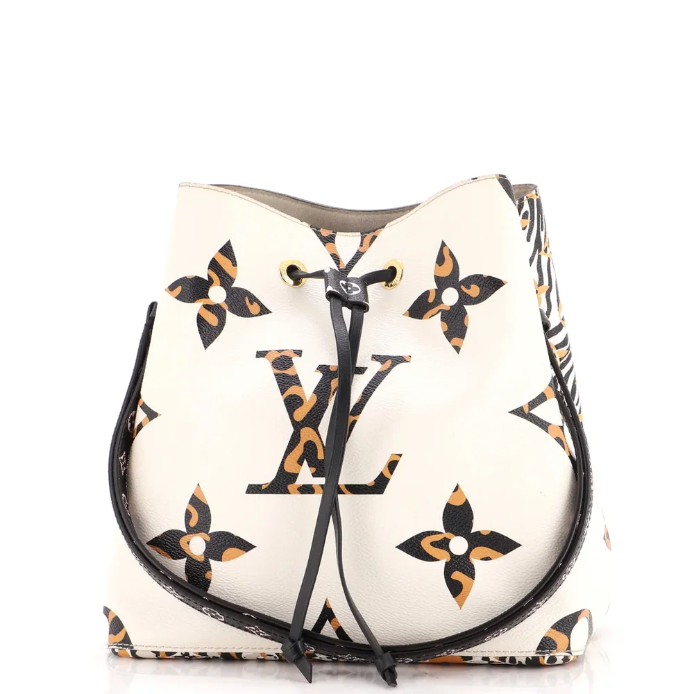 Louis Vuitton NeoNoe Handbag Limited Edition Jungle Monogram Giant