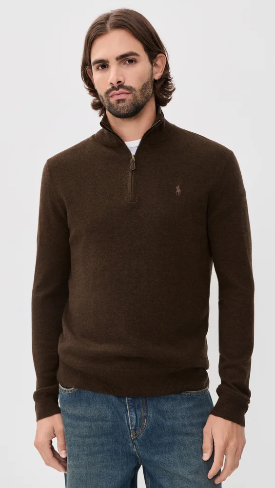 Original Label Lux Merino Wool Quarter Zip Sweater
