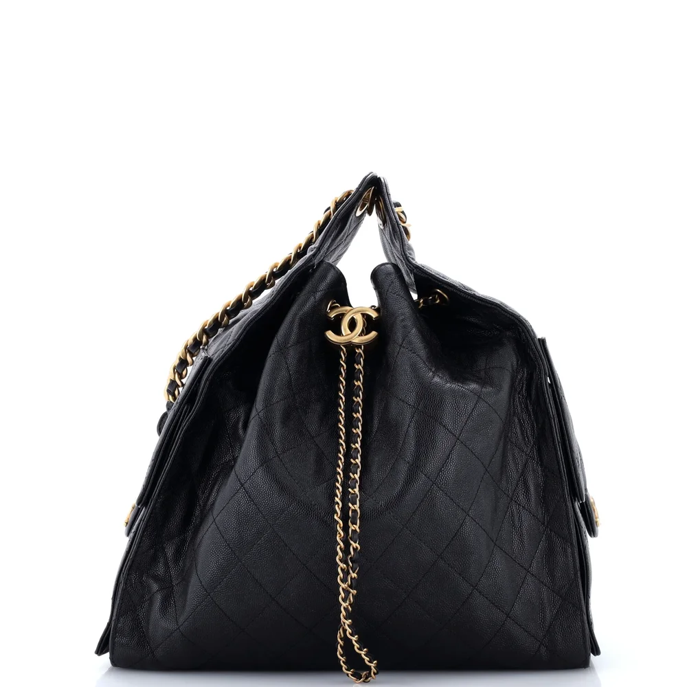 Pre-Owned 25 Medium Hobo Bag Quilted Caviar