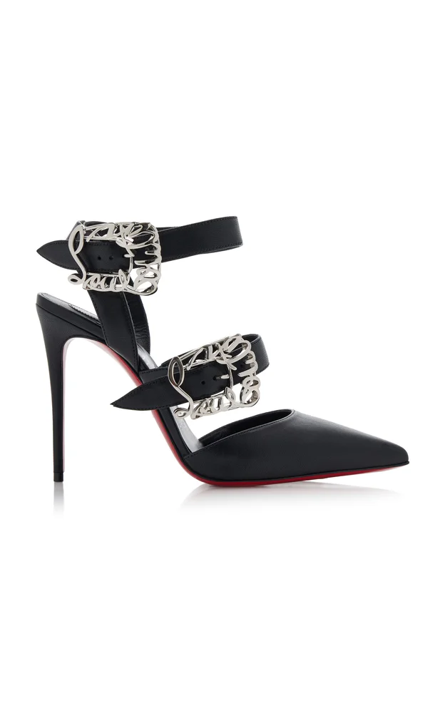Giddylina 100mm Buckle-Detailed Leather Pumps