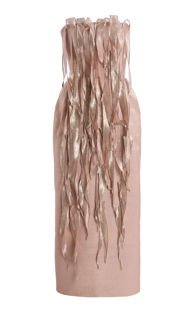 Flame Column Gown
