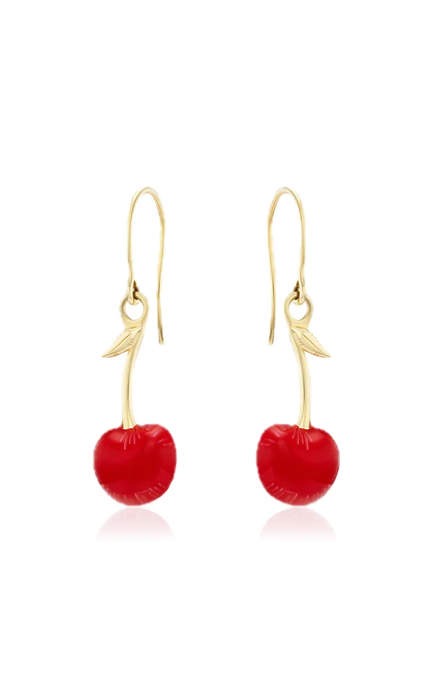 Cherry Drop Dangle Earrings