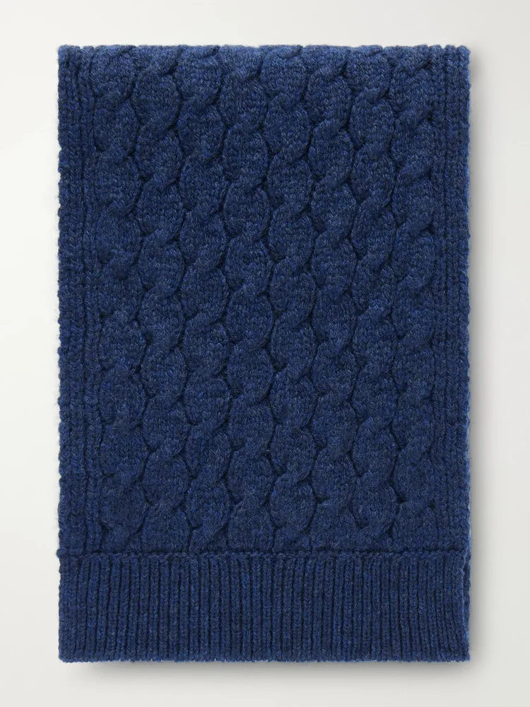 Bernard Cashmere and Wool-Blend Scarf
