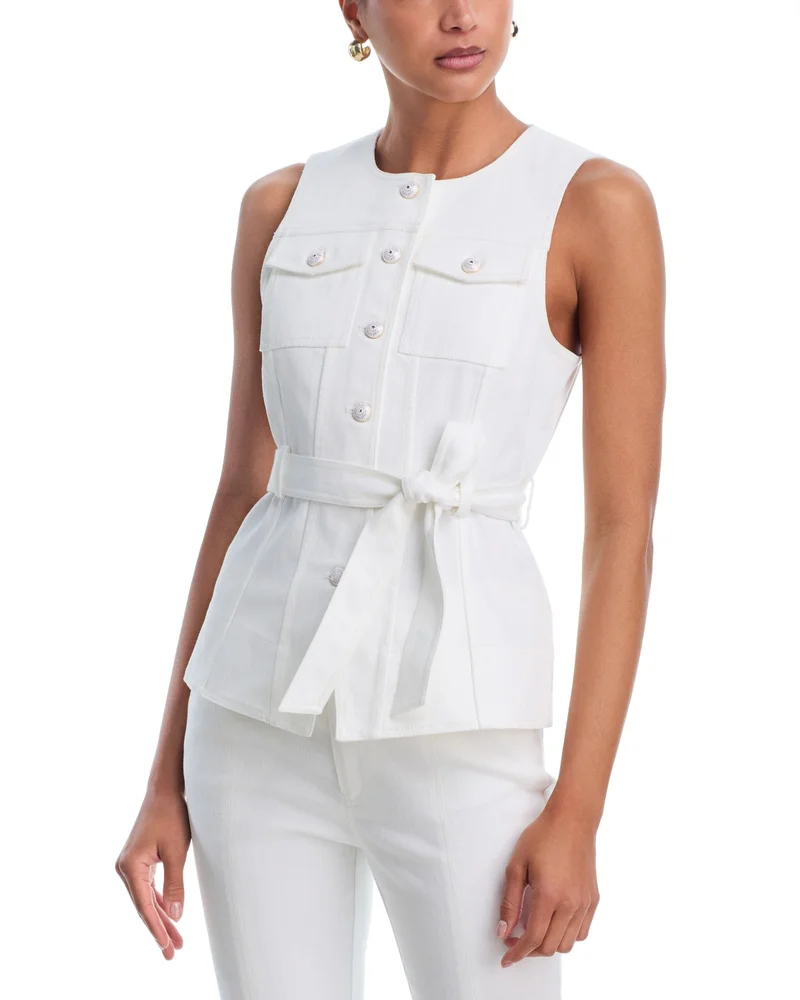 White Denim Reenee Vest