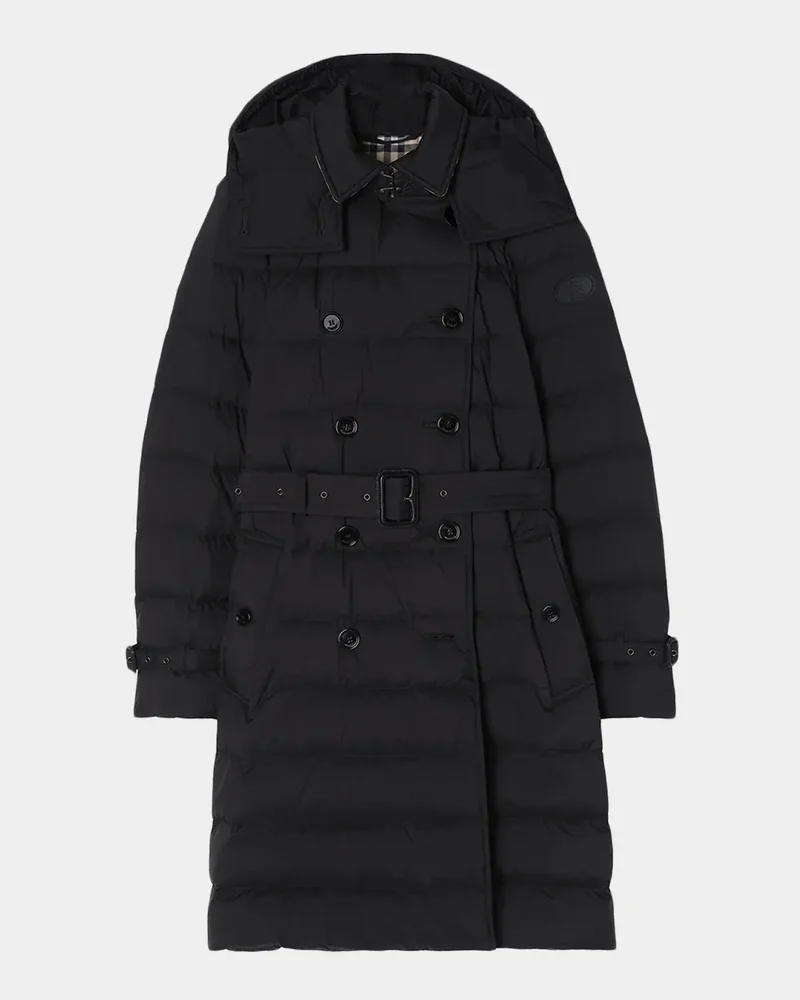 Burberry Audley Mid-Length Nylon Puffer Coat
