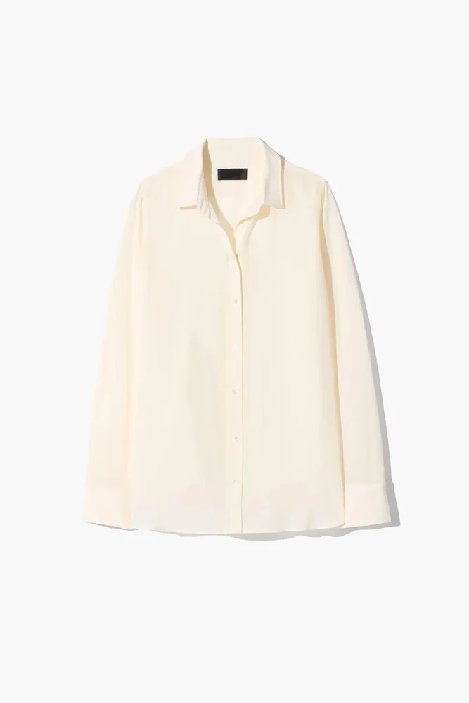 Thelma Silk Shirt in Ivory