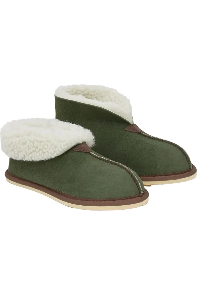 Ladies’ Shearling Bootee Slippers