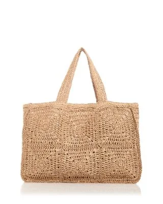 Bloomingdale's AQUAStraw Tote - Exclusive