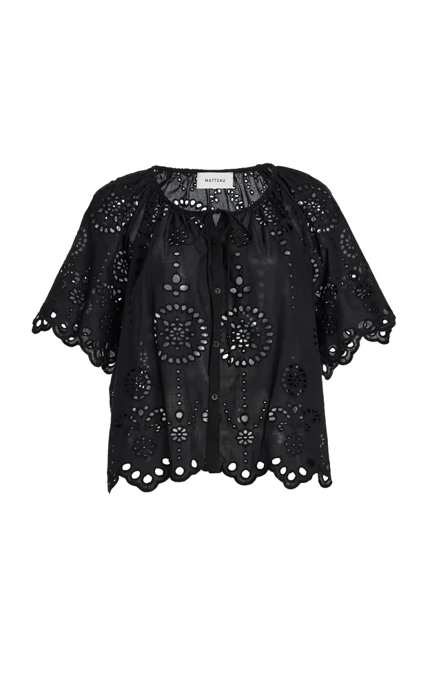 Cotton Broderie Anglaise Top