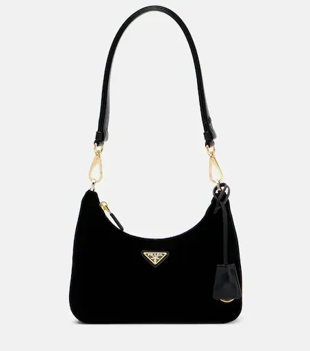 Re-Edition Mini velvet shoulder bag