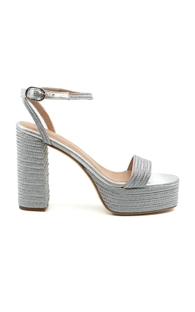 Becka Raffia Platform Sandals
