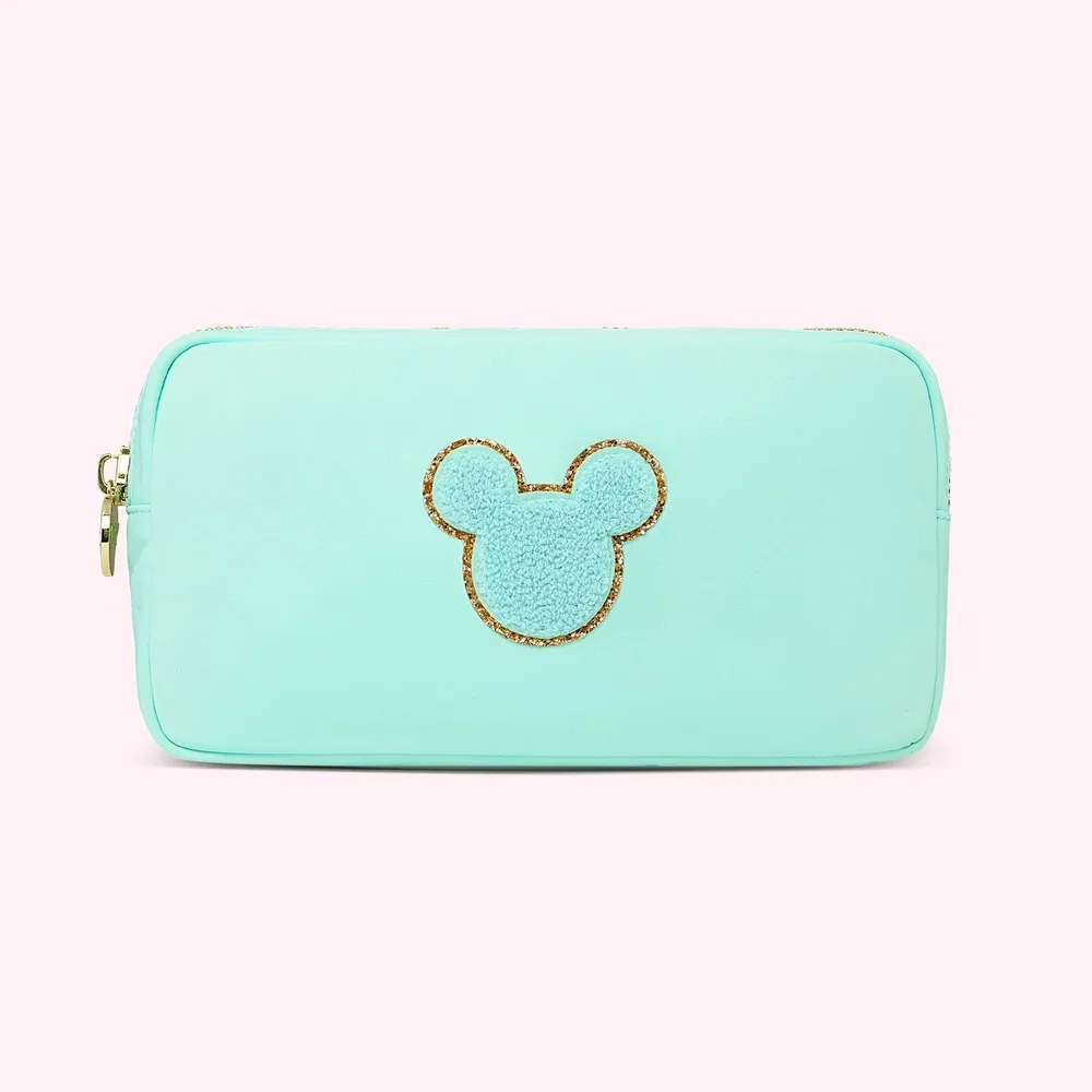 Small Cotton Candy Pouch with Disney Mickey Mouse Patch