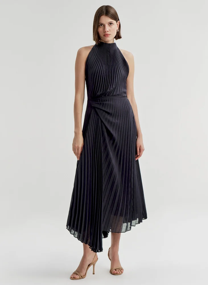 Simona Pleated Midi Dress