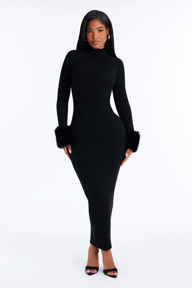 Estelle Long Sleeve Sweater Maxi Dress