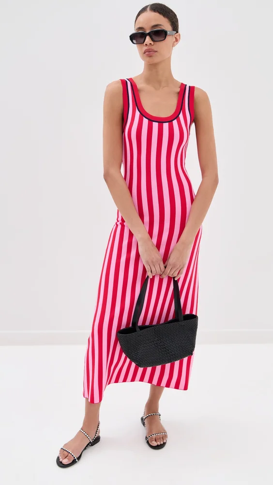 Striped Jacquard Dress
