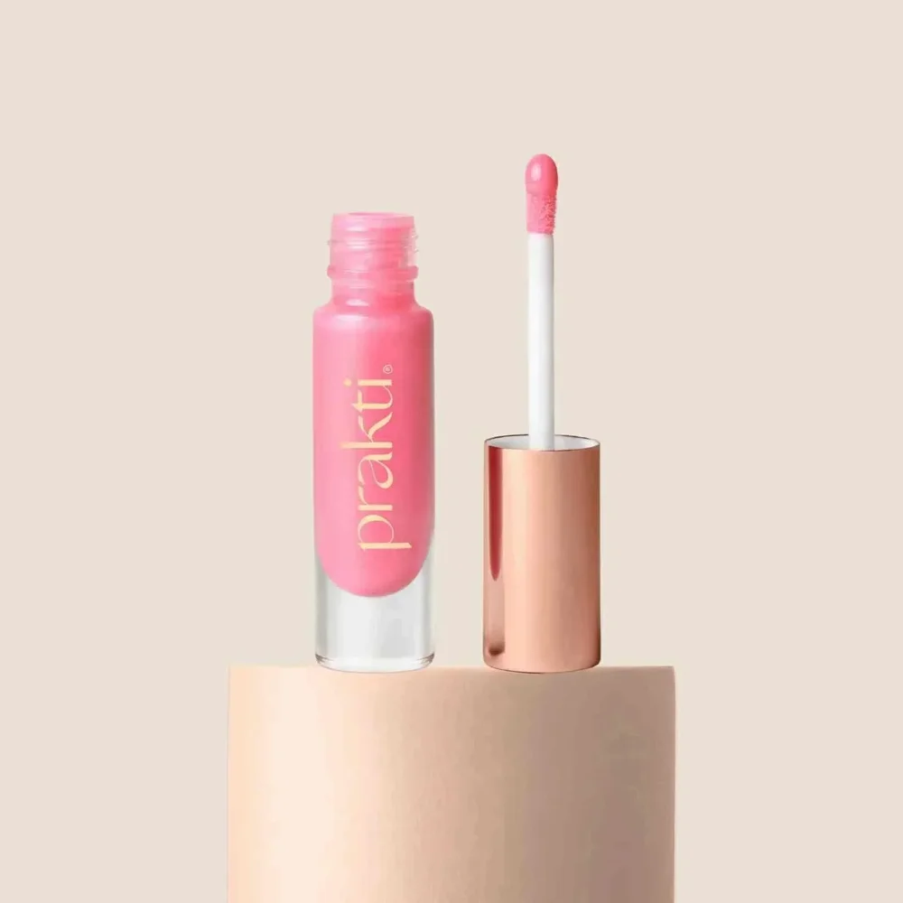 Tinted Lip Oil | KhushiKiss | 14 Active Ingredients | Luscious Lychee