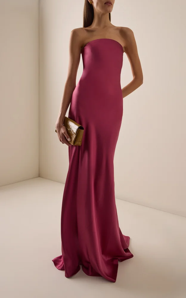 Low Back Satin Gown