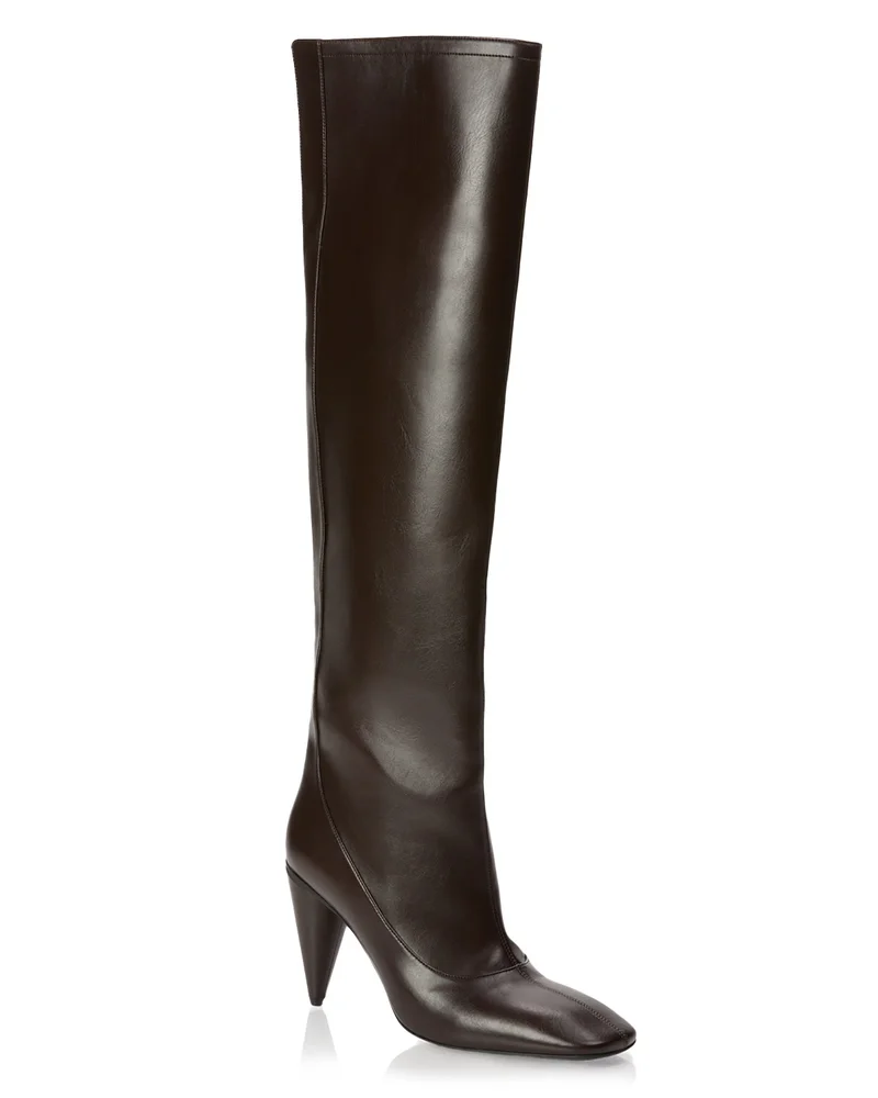 Women's Cone Heel Knee High Boots