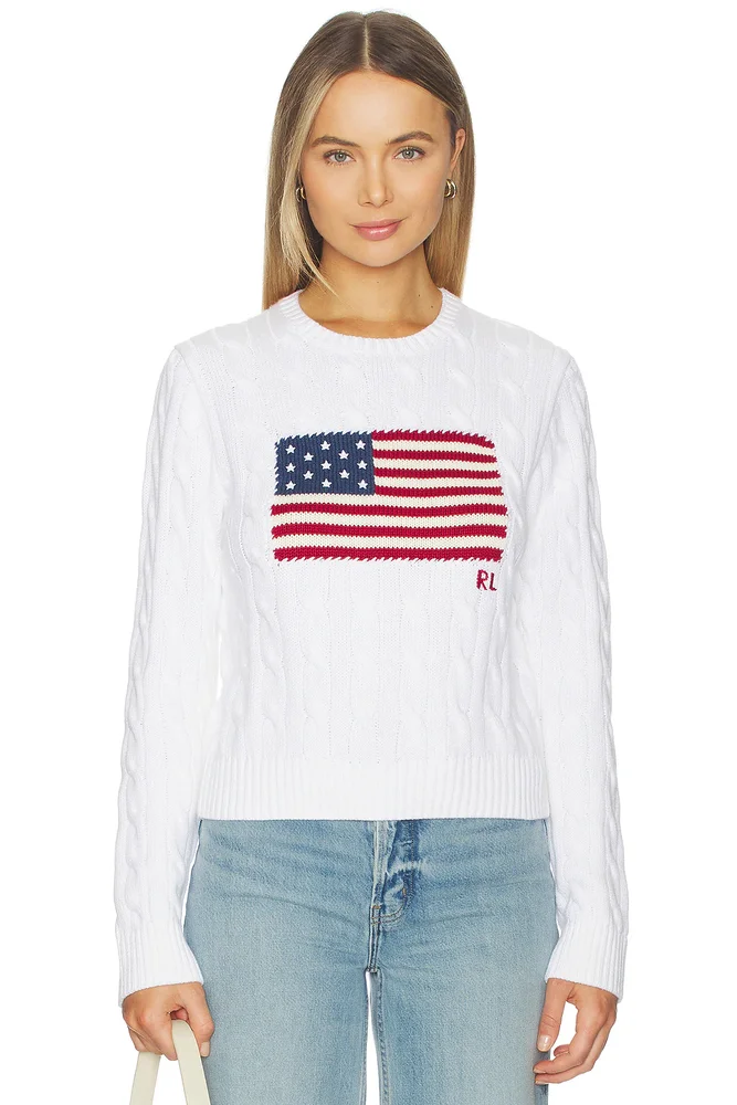 Cotton Crewneck Pullover Sweater