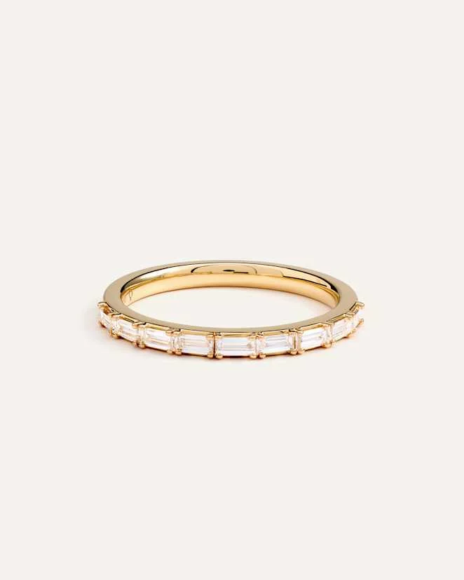 quince Yellow Gold 14K Gold Lab Grown Diamond Baguette Band