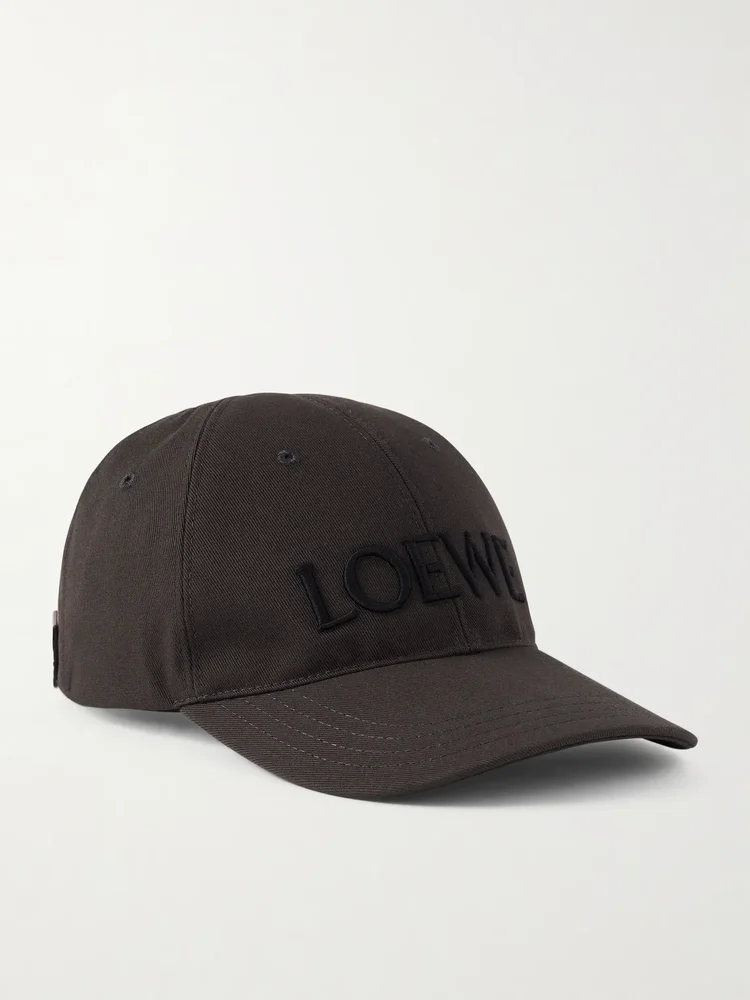 x Louis Wain Futurist Cat Leather-Trimmed Appliquéd Embroidered Cotton-Canvas Baseball Cap