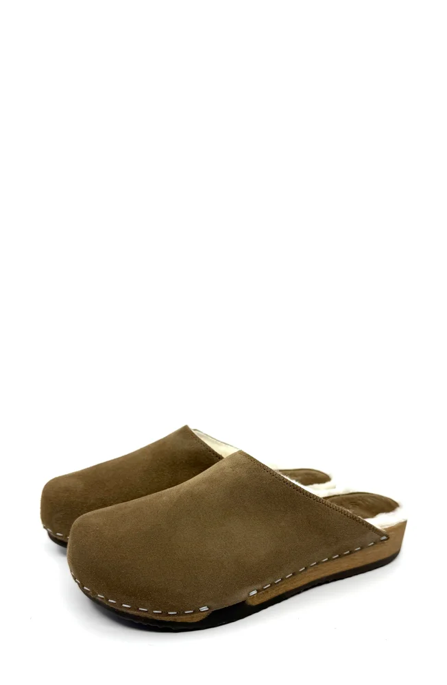 Ella Genuine Shearling Lined Clog