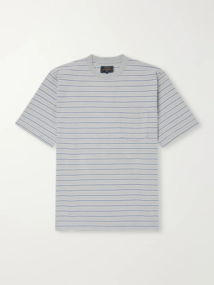Striped Cotton-Jersey T-Shirt