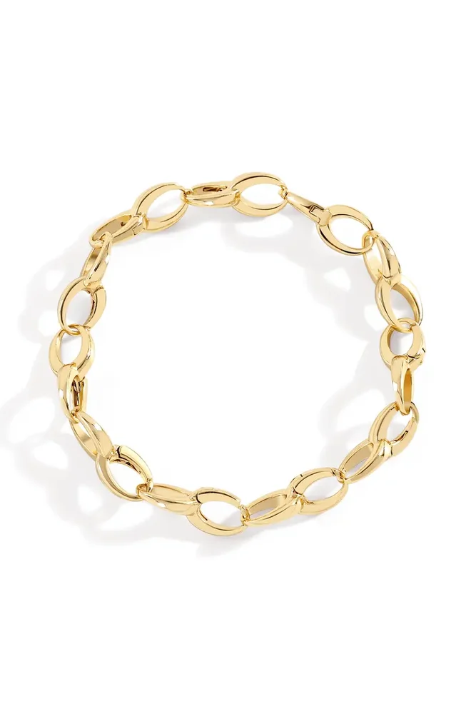 Bold Cable Link Charm Bracelet