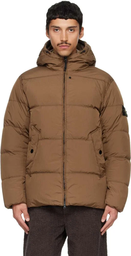 Brown 4100037 Crinkle Reps NY Down Jacket