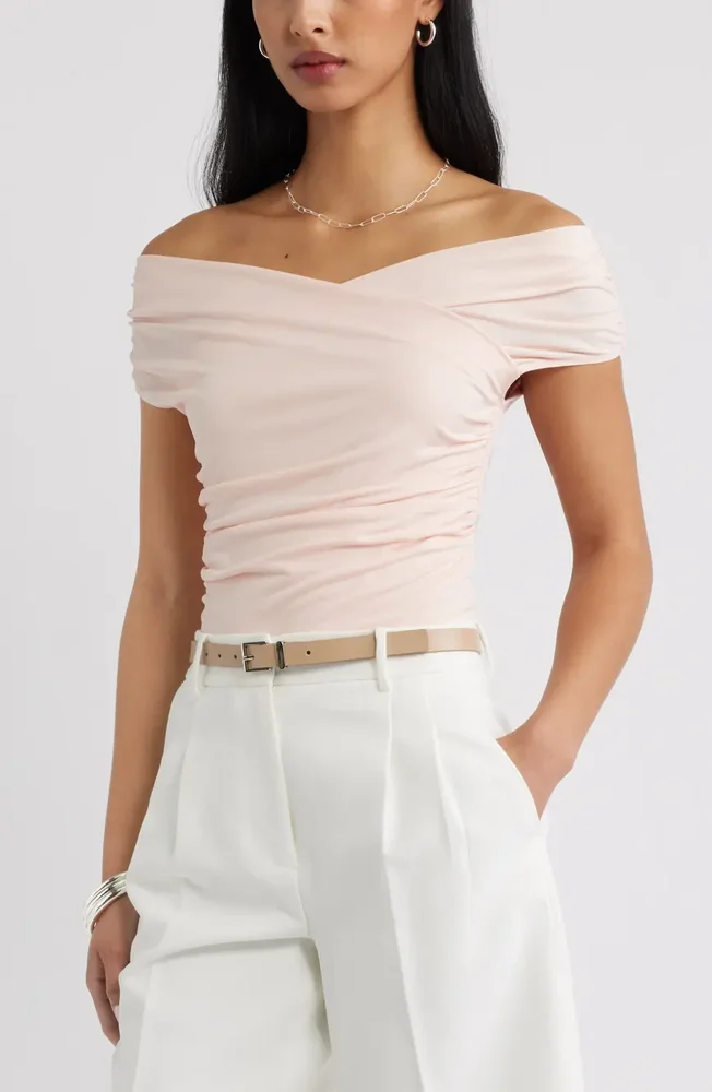 Crossover Off the Shoulder Top
