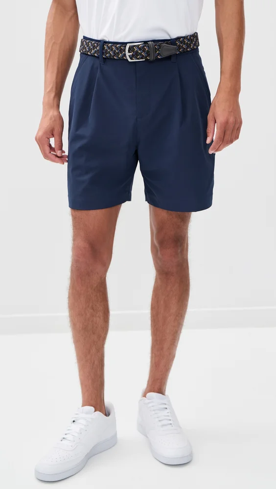Par Pleated Shorts 6"