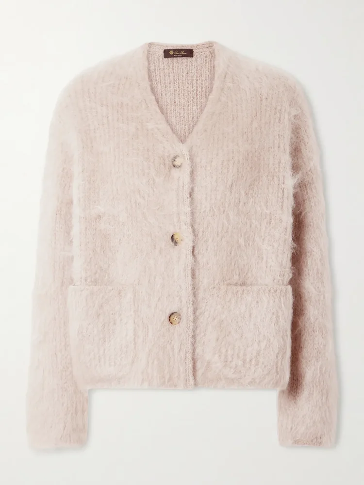 Cherry Hill mohair and cashmere-blend cardigan