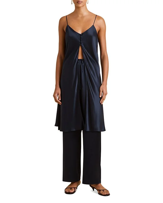 Elvira Silk Long Camisole & Pants Pajama Set