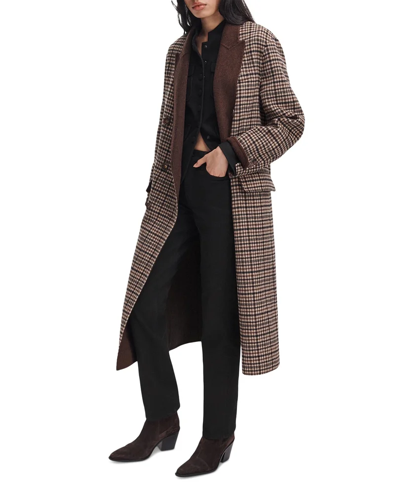 Vasso Wool Plaid Coat