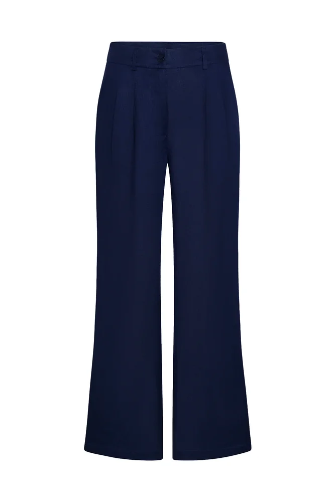 Casablanca Pant, Midnight Linen